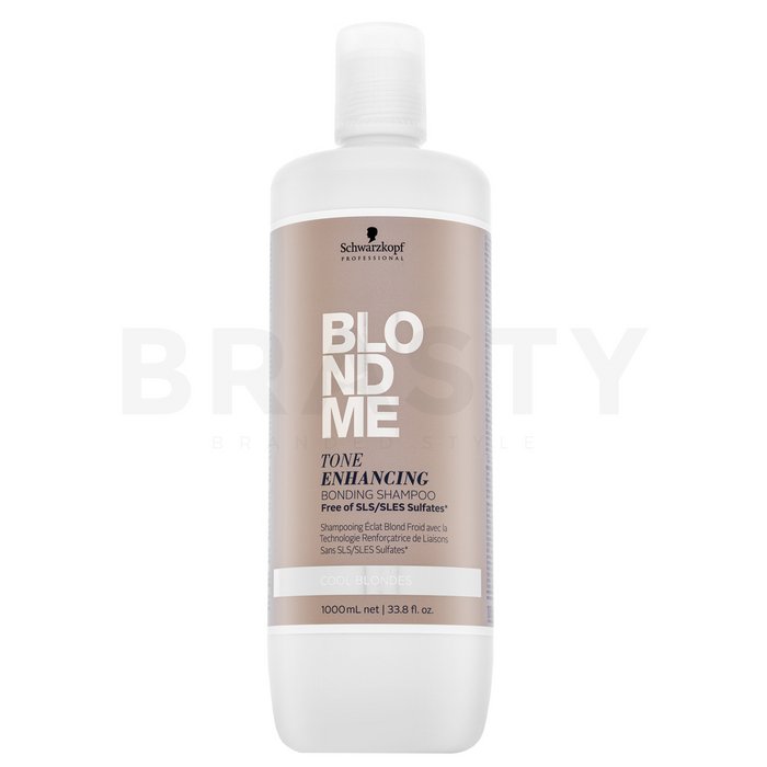 Schwarzkopf professional blondme tone enhancing bonding shampoo cool blondes sampon hranitor pentru revigorarea nuantelor reci de blond 1000 ml