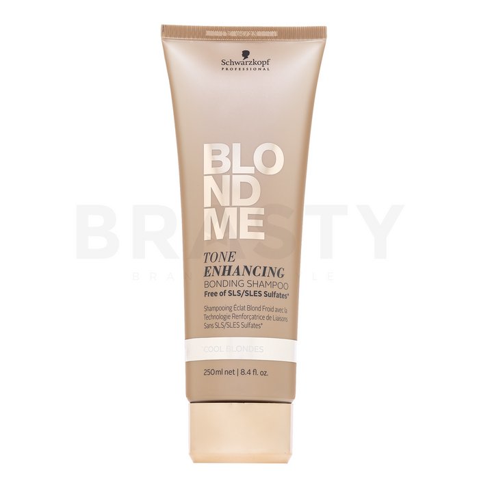 Schwarzkopf professional blondme tone enhancing bonding shampoo cool blondes sampon hranitor pentru revigorarea nuantelor reci de blond 250 ml