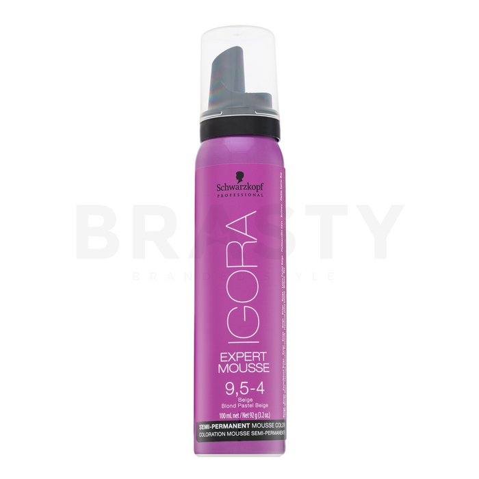 Schwarzkopf professional igora expert mousse semi-permanent mousse color spuma de vopsire semipermanentă a părului 9,5-4 100 ml