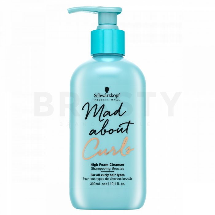 Schwarzkopf professional mad about curls high foam cleanser sampon de curatare pentru păr ondulat si cret 300 ml