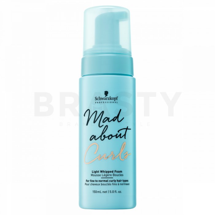 Schwarzkopf professional mad about curls light whipped foam spumă întăritoare pentru păr ondulat si cret 150 ml