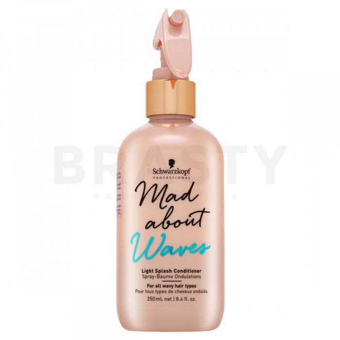 Schwarzkopf professional mad about waves light splash conditioner balsam fără clatire pentru păr ondulat si cret 250 ml