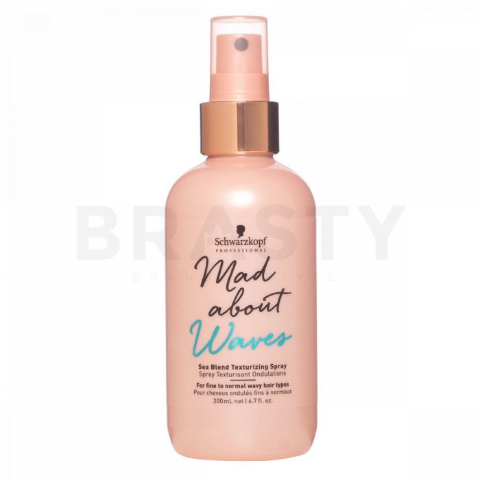 Schwarzkopf professional mad about waves sea blend texturizing spray spray pentru styling pentru definirea buclelor 200 ml