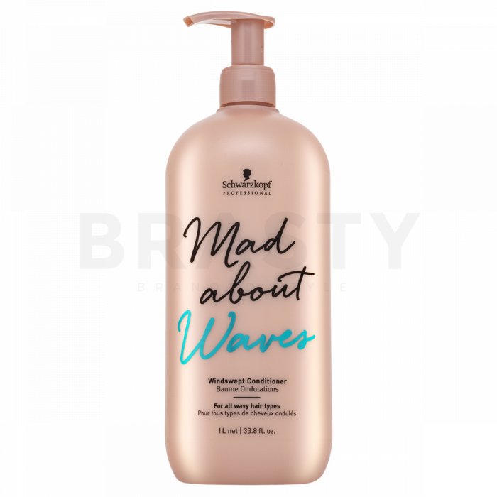 Schwarzkopf professional mad about waves windswept conditioner balsam pentru păr ondulat si cret 1000 ml