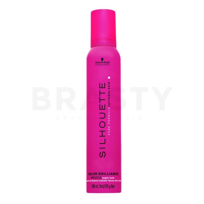Schwarzkopf professional silhouette color brilliance super hold mousse spumă întăritoare pentru păr vopsit 200 ml
