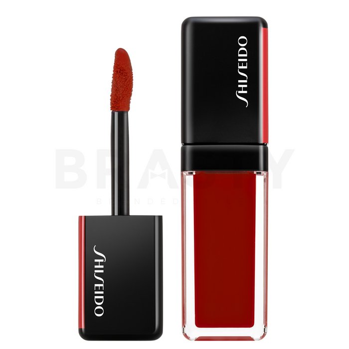 Shiseido lacquerink lipshine 307 scarlet glare ruj lichid cu efect de hidratare 6 ml
