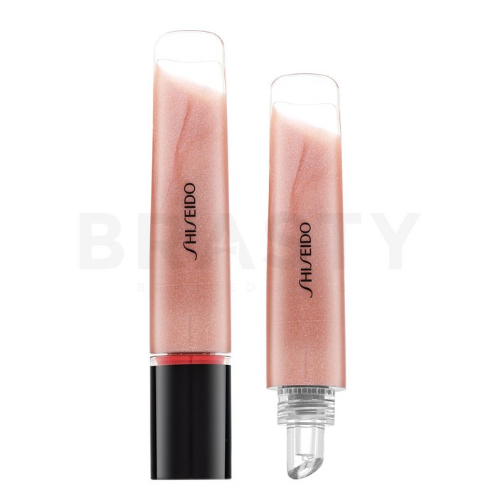 Shiseido shimmer gelgloss 02 toki nude lip gloss cu luciu perlat 9 ml