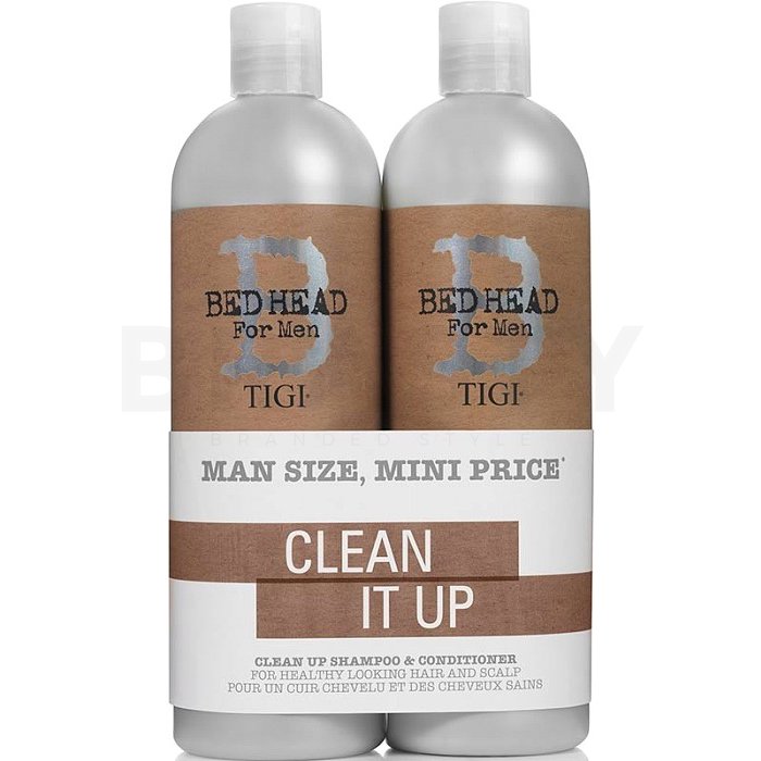 Tigi bed head b for men clean up shampoo   conditioner șampon și balsam pentru folosirea zilnică 750 ml + 750 ml