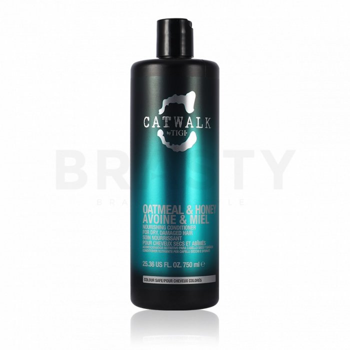 Tigi catwalk oatmeal   honey nourishing conditioner balsam pentru păr uscat si deteriorat 750 ml