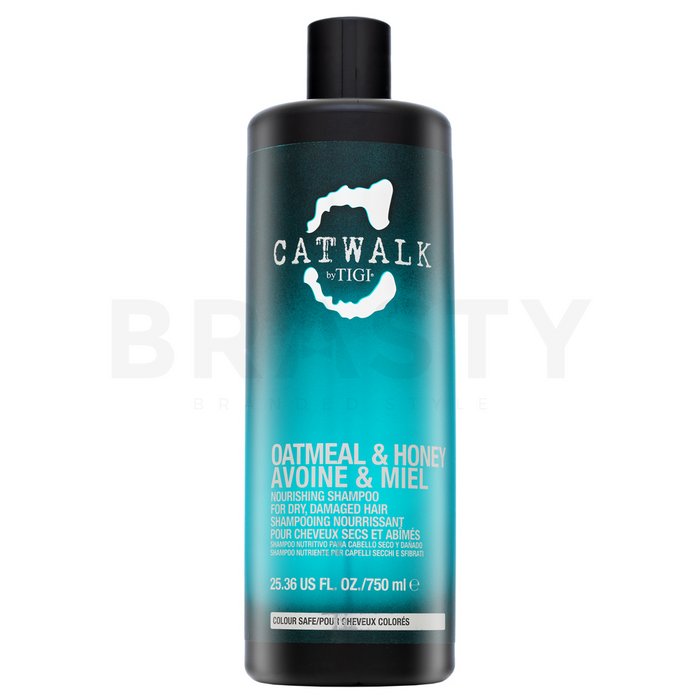 Tigi catwalk oatmeal honey nourishing shampoo șampon hrănitor pentru păr uscat si deteriorat 750 ml