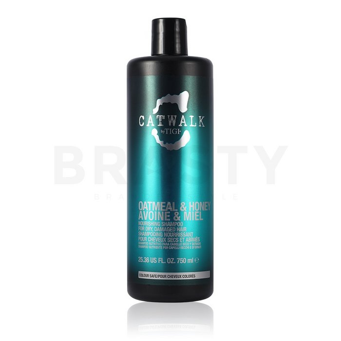 Tigi catwalk oatmeal   honey nourishing shampoo șampon hrănitor pentru păr uscat si deteriorat 750 ml