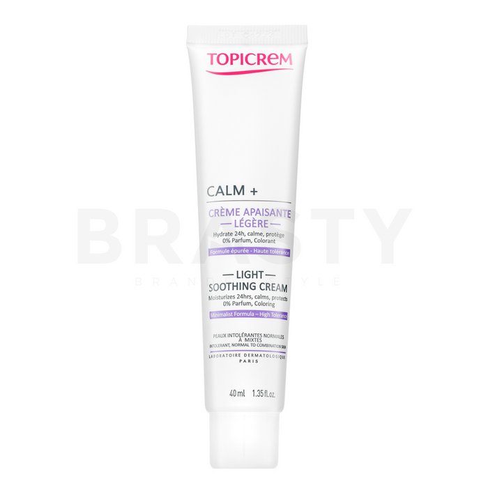 Topicrem calm+ light soothing cream cremă de ten cu efect de hidratare 40 ml