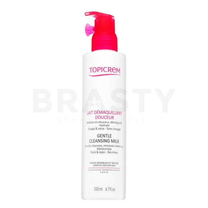 Topicrem gentle cleansing milk lapte de curățare pentru piele normală, sensibilă sau combinată 200 ml