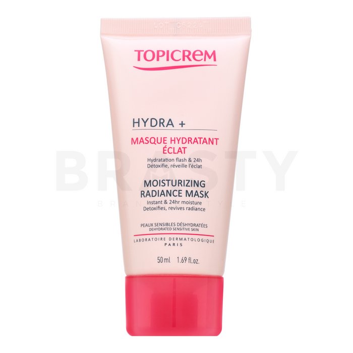 Topicrem hydra+ moisturizing radiance mask mască hrănitoare pentru piele uscată 50 ml