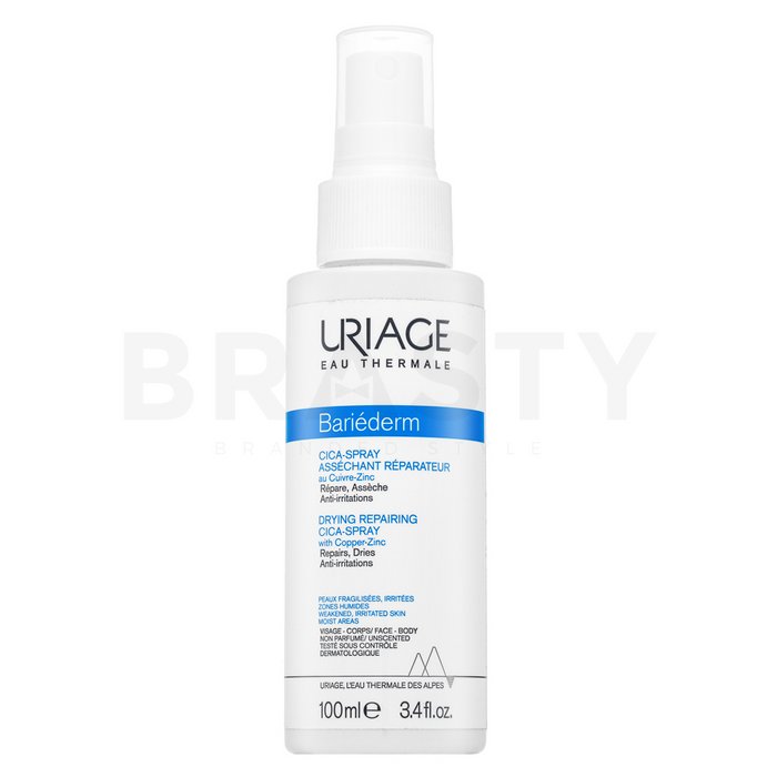 Uriage bariederm drying reparing cica-spray cremă hrănitoare pentru calmarea pielii 100 ml