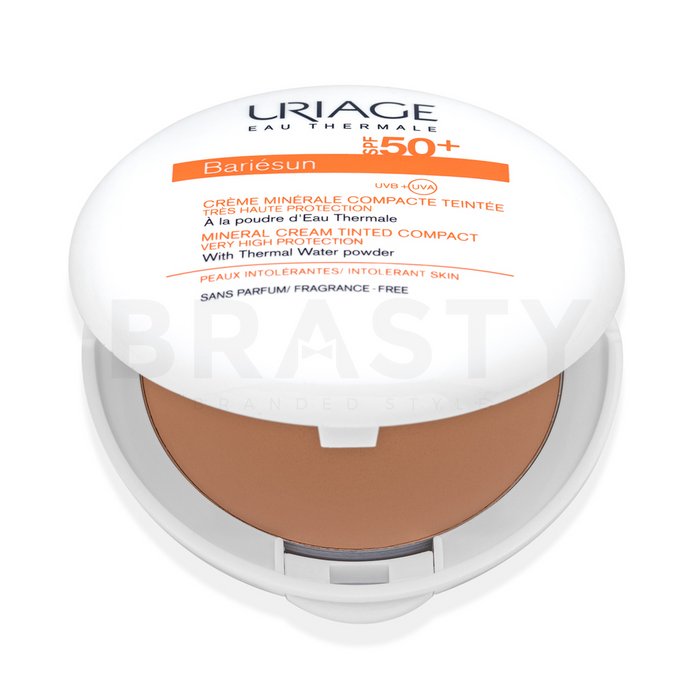 Uriage bariésun mineral cream compact spf50+ tinted clair loțiune calmantă pentru piele uscată și atopică 10 g