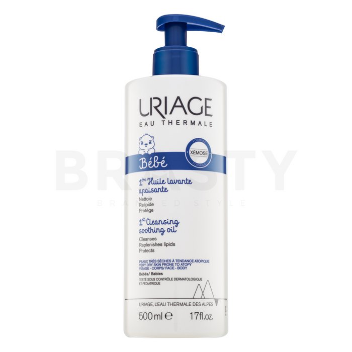 Uriage bébé 1st cleansing soothing oil ulei spumă pentru curățare pentru copii 500 ml