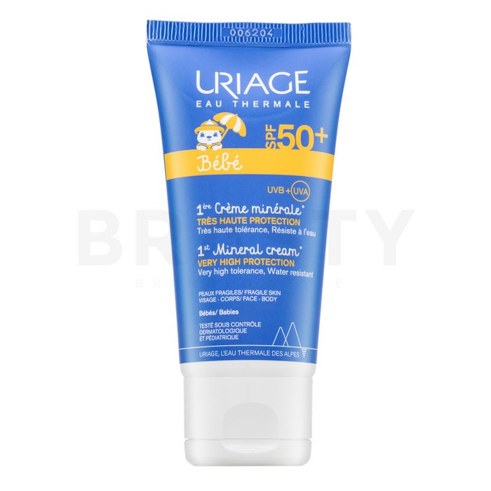 Uriage bébé 1st mineral cream spf50+ cremă de protejare pentru copii 50 ml