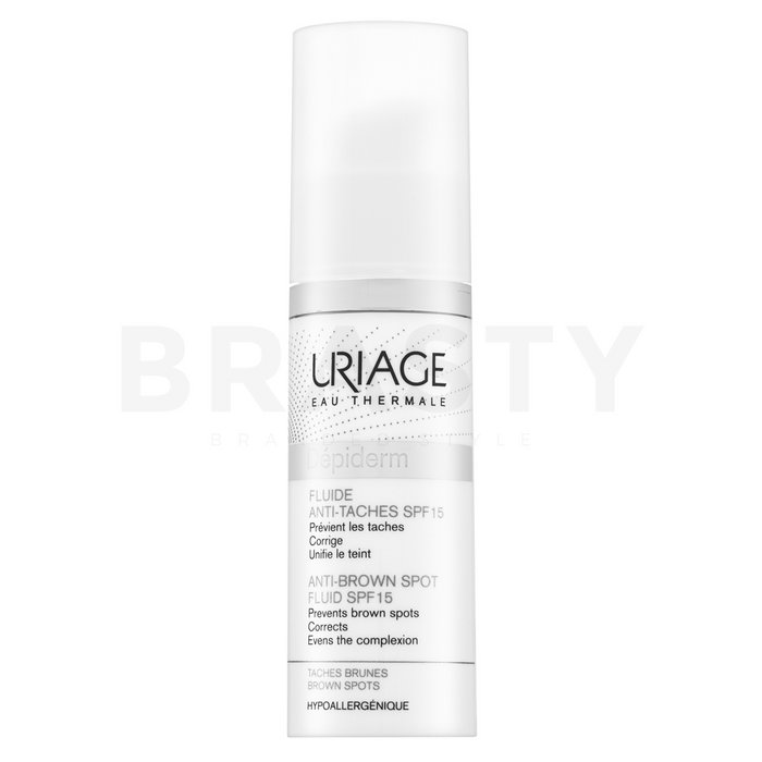 Uriage dépiderm anti-brown spot fluid spf15+ balsam de curățare pentru piele uleioasă 30 ml