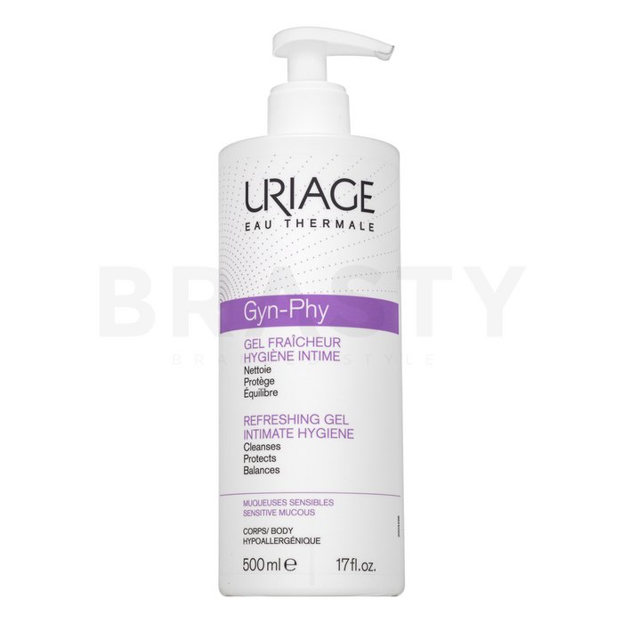 Uriage gyn-phy intimate hygiene refreshing gel emulsie pentru igiena intima pentru calmarea pielii 500 ml