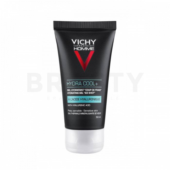 Vichy homme hydra cool+ hydrating gel ice shot gel cremă pentru piele sensibilă 50 ml