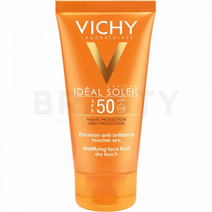 Vichy Idéal Soleil SPF50 Mattifying Face Fluid Dry Touch fluid protector și hidratant cu efect matifiant 50 ml