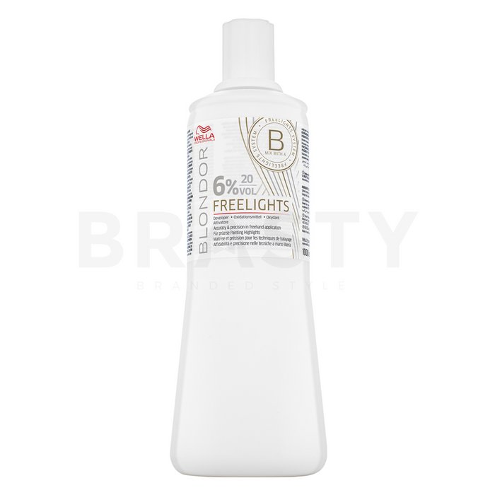 Wella professionals blondor freelights 6% 20 vol. vyvíjecí emulze pro zesvětlení vlasů 1000 ml