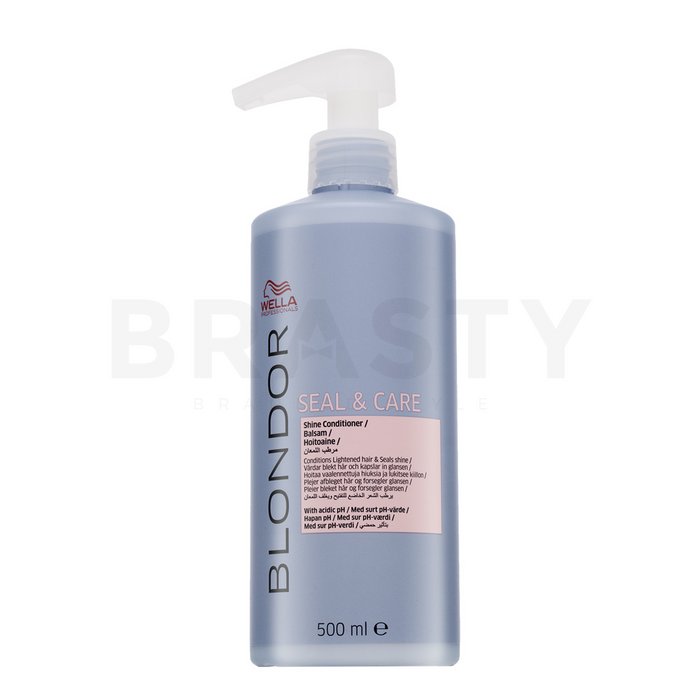Wella professionals blondor seal   care shine conditioner balsam hrănitor pentru strălucirea părului 500 ml