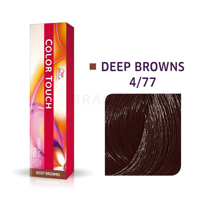 Wella professionals color touch deep browns cu efect multi-dimensional 4/77 60 ml