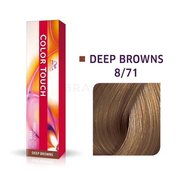 Wella professionals color touch deep browns cu efect multi-dimensional 8/71 60 ml