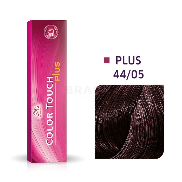 Wella professionals color touch plus culoare profesională demi-permanentă a părului cu efect multi-dimensional 44/05 60 ml