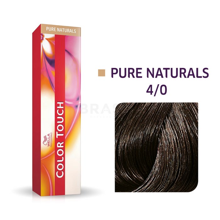 Wella professionals color touch pure naturals cu efect multi-dimensional 4/0 60 ml