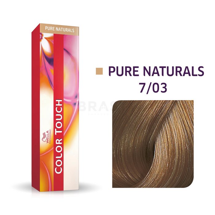 Wella professionals color touch pure naturals culoare profesională demi-permanentă a părului cu efect multi-dimensional 7/03 60 ml