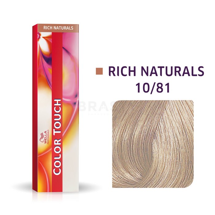 Wella professionals color touch rich naturals cu efect multi-dimensional 10/81 60 ml