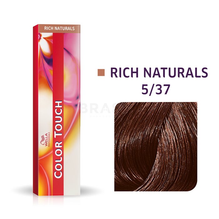 Wella professionals color touch rich naturals cu efect multi-dimensional 5/37 60 ml