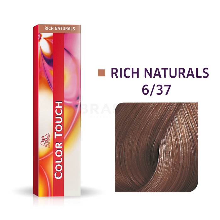 Wella professionals color touch rich naturals cu efect multi-dimensional 6/37 60 ml