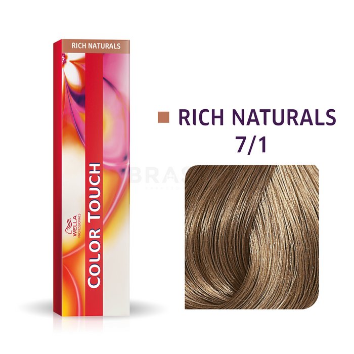 Wella professionals color touch rich naturals cu efect multi-dimensional 7/1 60 ml