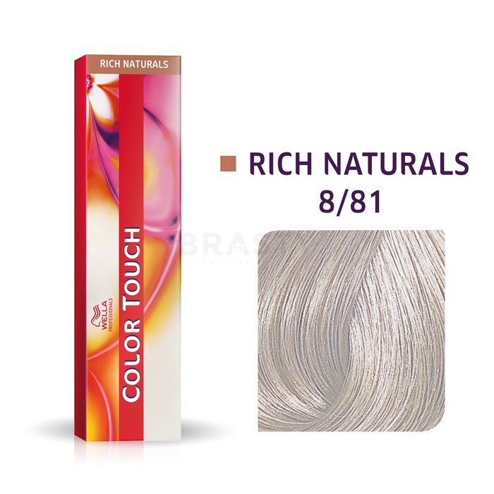 Wella professionals color touch rich naturals cu efect multi-dimensional 8/81 60 ml