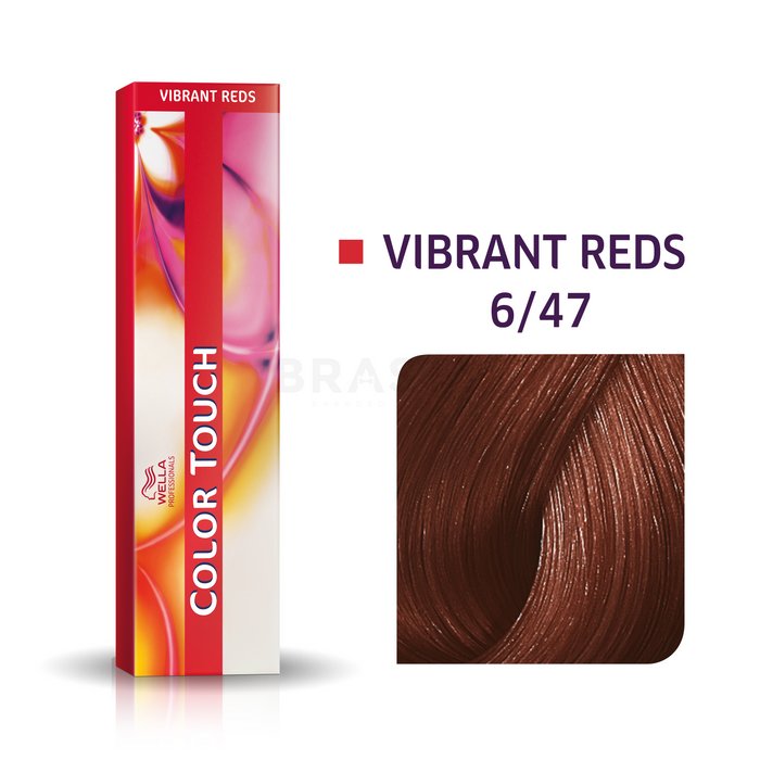 Wella professionals color touch vibrant reds cu efect multi-dimensional 6/47 60 ml