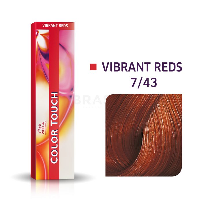 Wella professionals color touch vibrant reds cu efect multi-dimensional 7/43 60 ml