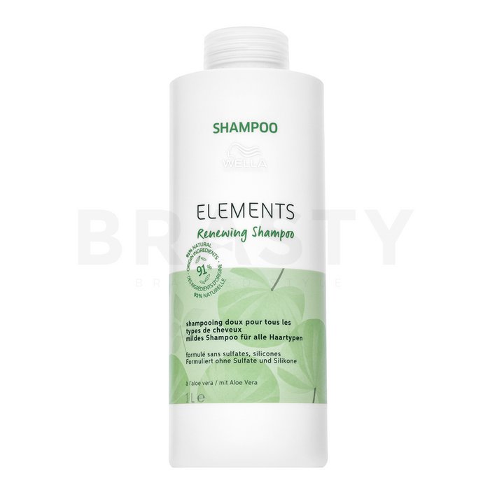 Wella professionals elements renewing shampoo sampon pentru regenerare, hrănire si protectie 1000 ml