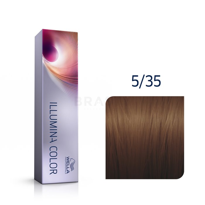 Wella professionals illumina color vopsea profesională permanentă pentru păr 5/35 60 ml