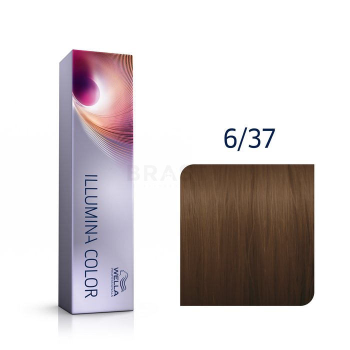 Wella professionals illumina color vopsea profesională permanentă pentru păr 6/37 60 ml