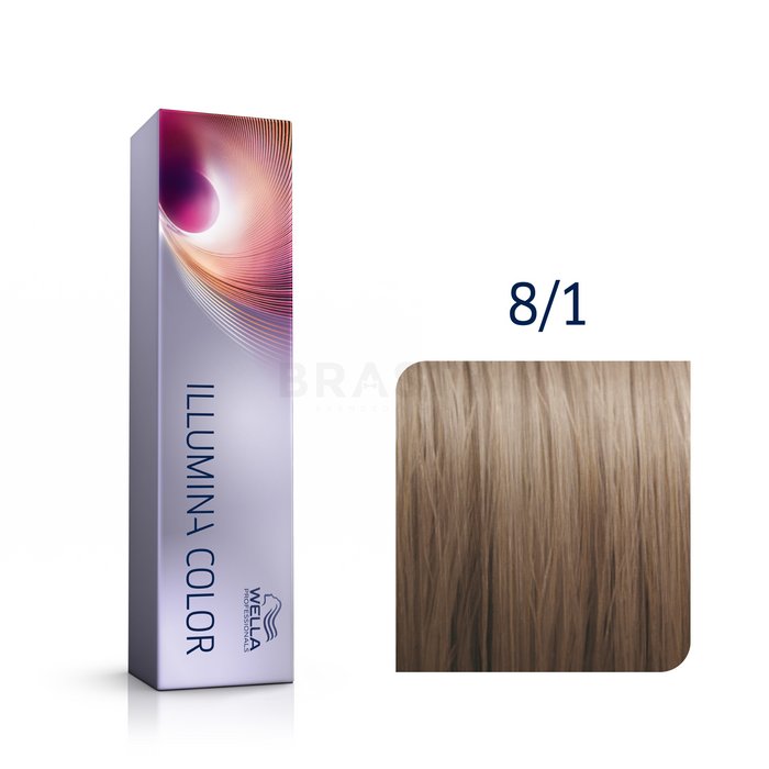 Wella professionals illumina color vopsea profesională permanentă pentru păr 8/1 60 ml
