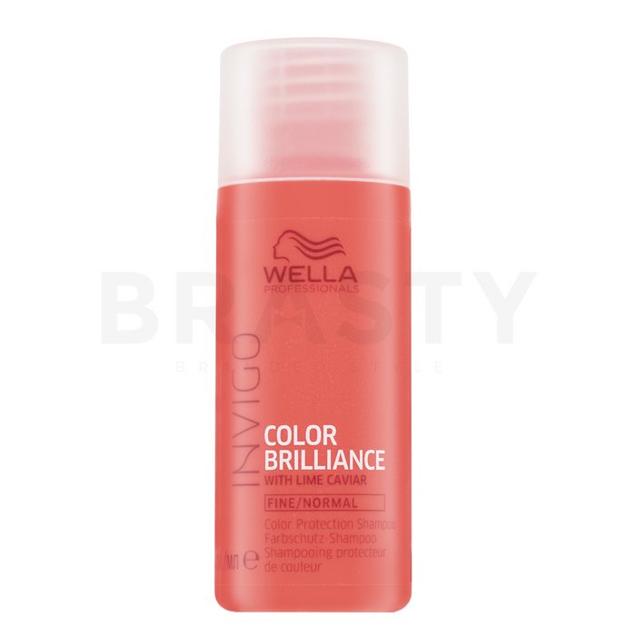Wella professionals invigo color brilliance color protection shampoo șampon pentru păr fin si colorat 50 ml