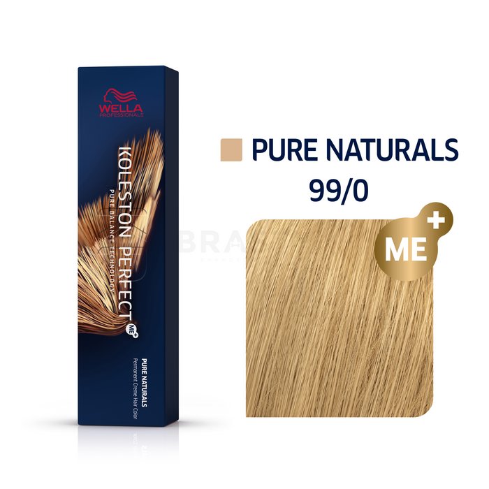 Wella professionals koleston perfect me+ pure naturals vopsea profesională permanentă pentru păr 99/0 60 ml