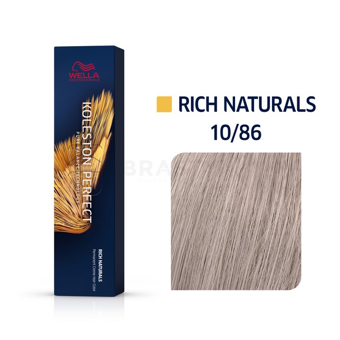 Wella professionals koleston perfect me+ rich naturals vopsea profesională permanentă pentru păr 10/86 60 ml