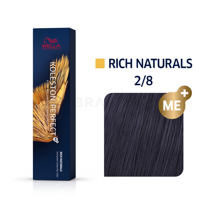 Wella professionals koleston perfect me+ rich naturals vopsea profesională permanentă pentru păr 2/8 60 ml