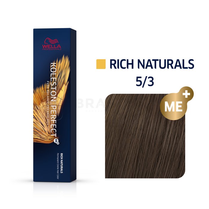 Wella professionals koleston perfect me+ rich naturals vopsea profesională permanentă pentru păr 5/3 60 ml