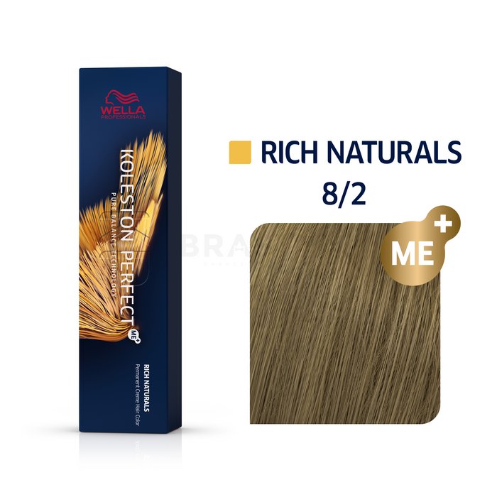 Wella professionals koleston perfect me+ rich naturals vopsea profesională permanentă pentru păr 8/2 60 ml